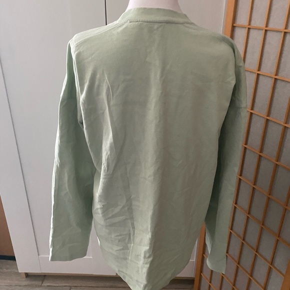 Short Sentence Designer Label Mint Green Sweater Xs My Weekend Is All Booked - Picture 5 of 9